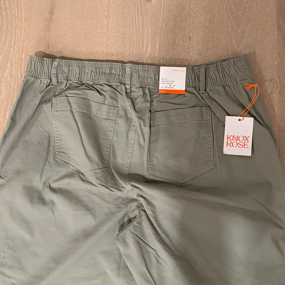 Knox Rose Olive Color Pants - Picture 5 of 6
